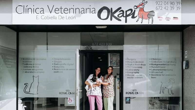 urgencia veterinaria.Clínica Veterinaria Okapi.Av. Isora, 2, 38680 Guía de Isora, Santa Cruz de Tenerife